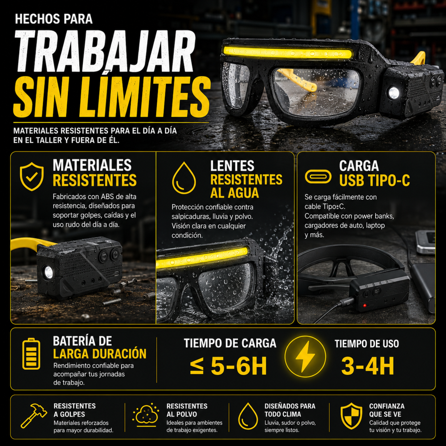 Lentes con Luz led