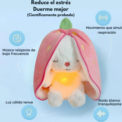 Peluche de conejo con respiración y sonido